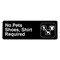 Alpine Industries No Pets, Shoes, and Shirt Required Sign, 3x9, PK15 ALPSGN-13-15pk - alternate 1